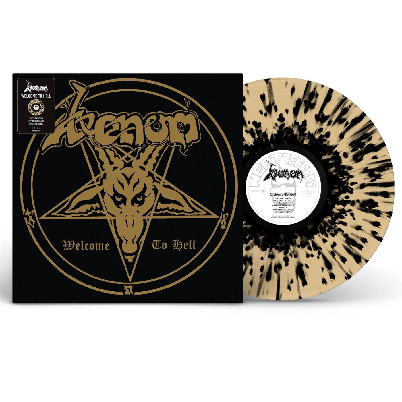 Venom - Welcome To Hell Limited Edition 40th Anniversary Splatter Vinyl LP