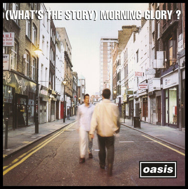 Oasis ‘(What’s the Story) Morning Glory?’ cover—two figures crossing a London street