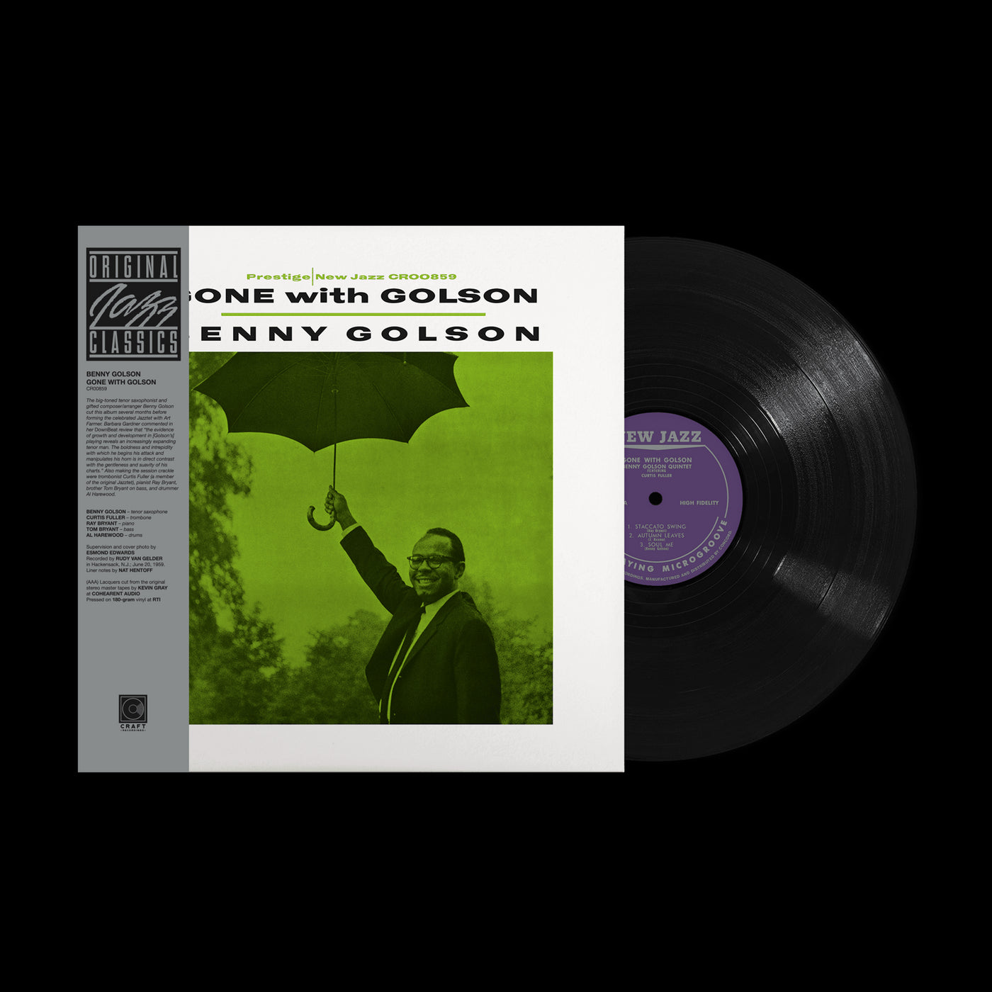 Benny Golson - Gone With Golson 180G Vinyl LP Reissue