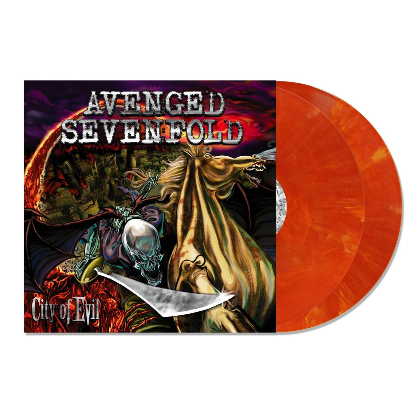Avenged Sevenfold - City Of Evil 2x Eruption Blend Vinyl LP Reissue