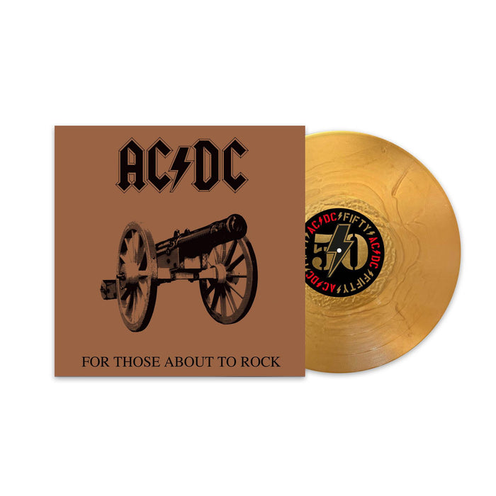 AC/DC - For Those About To Rock (We Salute You) 50th Anniversary Gold Vinyl LP Reissue
