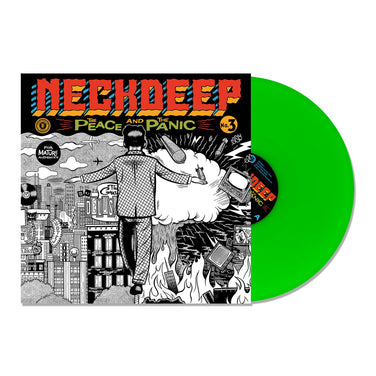 Neck Deep - The Peace and the Panic Neon Green Vinyl LP Reissue