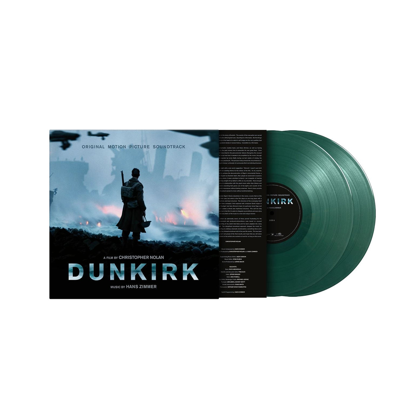 Dunkirk - Hans Zimmer Limited Edition 2x 180G Dark Green Vinyl LP Reissue