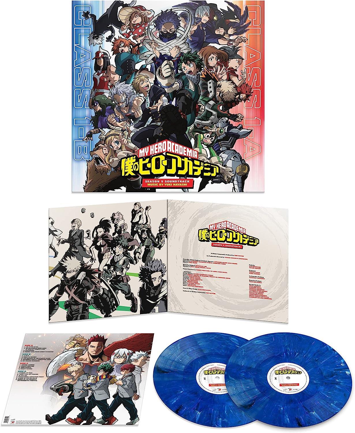 My Hero Academia: Season 5 OST - Yuki Hayashi 2x Blue Marbled Vinyl LP