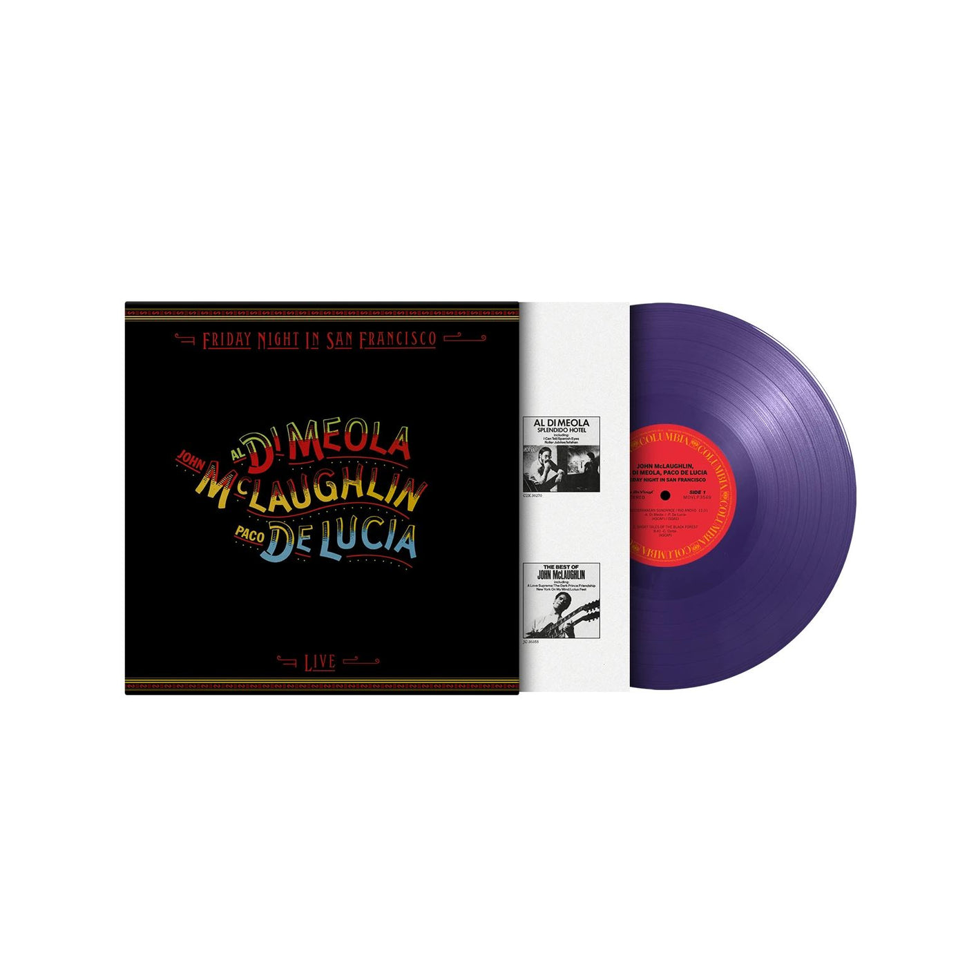 Al Di Meola & John McLaughlin - Friday Night In San Francisco Limited Edition 180G Purple Vinyl LP Reissue