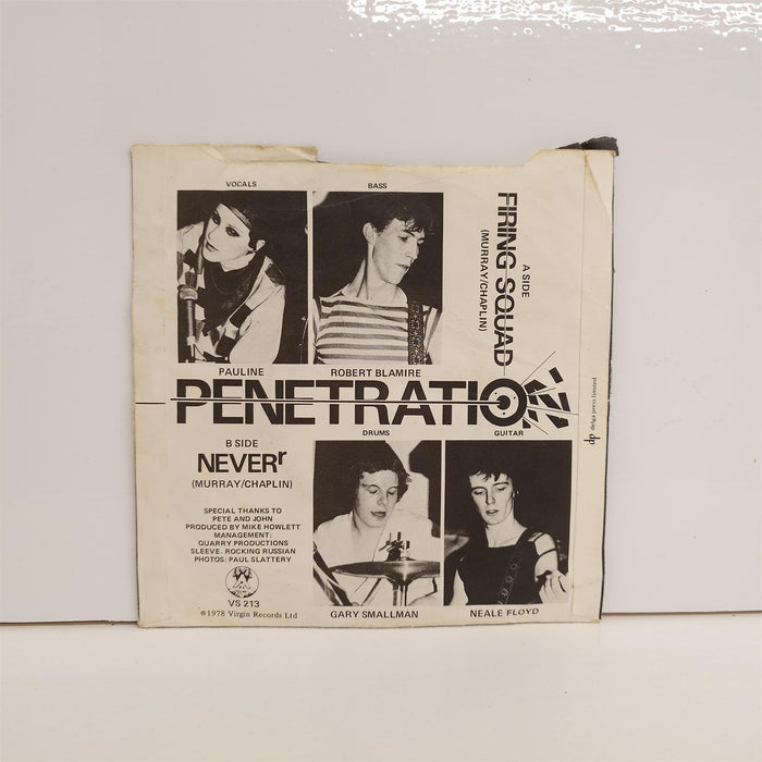 Penetration - Firing Squad 7" Vinyl Single