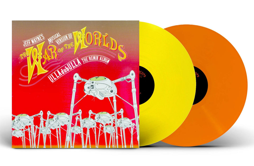 Jeff Wayne - The War Of The Worlds : ULLAdubULLA The Remix Album National Album Day 2x Yellow / Orange Vinyl LP