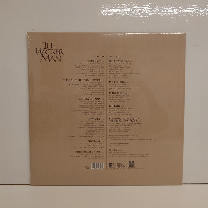 The Wicker Man  - Paul Giovanni & Gary Carpenter  Limited Edition Vinyl LP Repress