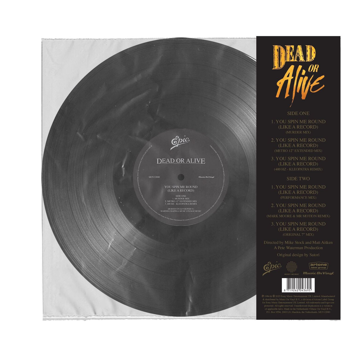 Dead Or Alive - You Spin Me Round (Like a Record) 12" Vinyl Single Reissue