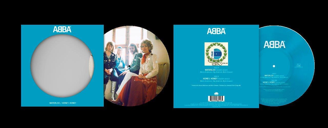 Abba - Waterloo (Swedish) / Honey Honey (Swedish) 7" Picture Disc Vinyl Single