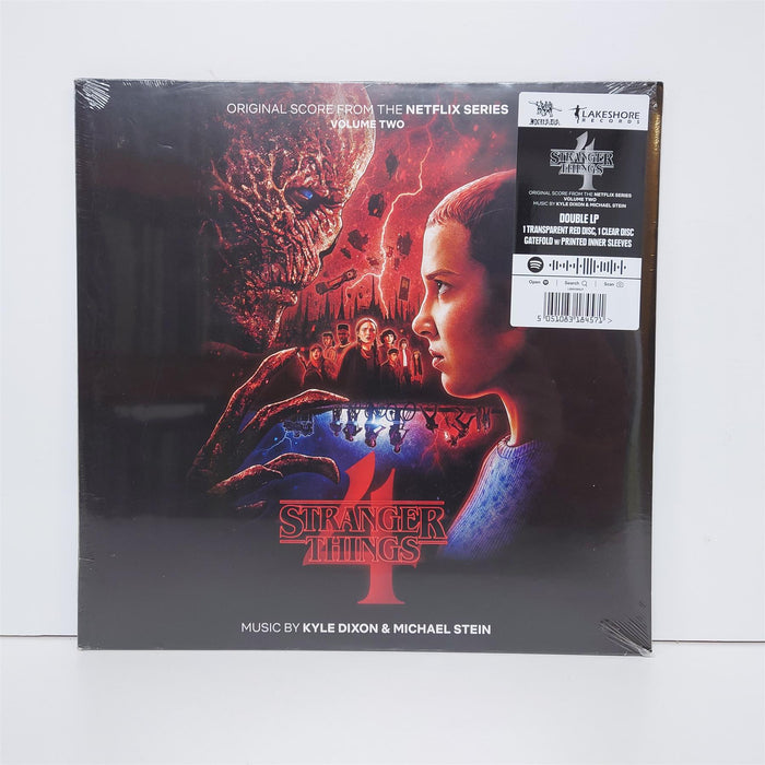 Stranger Things 4 · Volume Two (Original Score From The Netflix Series) - Kyle Dixon & Michael Stein Limited Edition 2x Clear / Red Vinyl LP