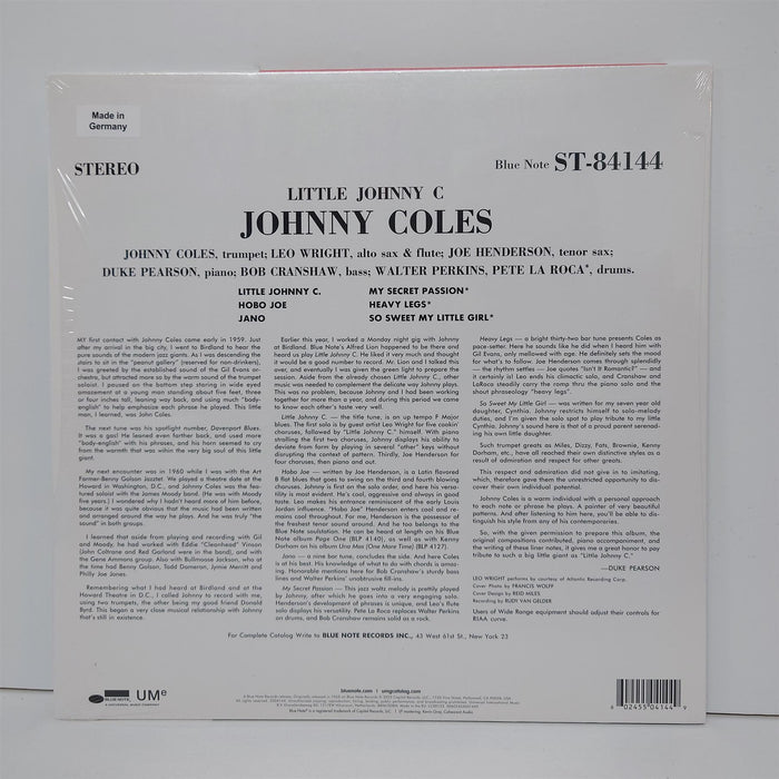 Johnny Coles - Little Johnny C 180G Vinyl LP