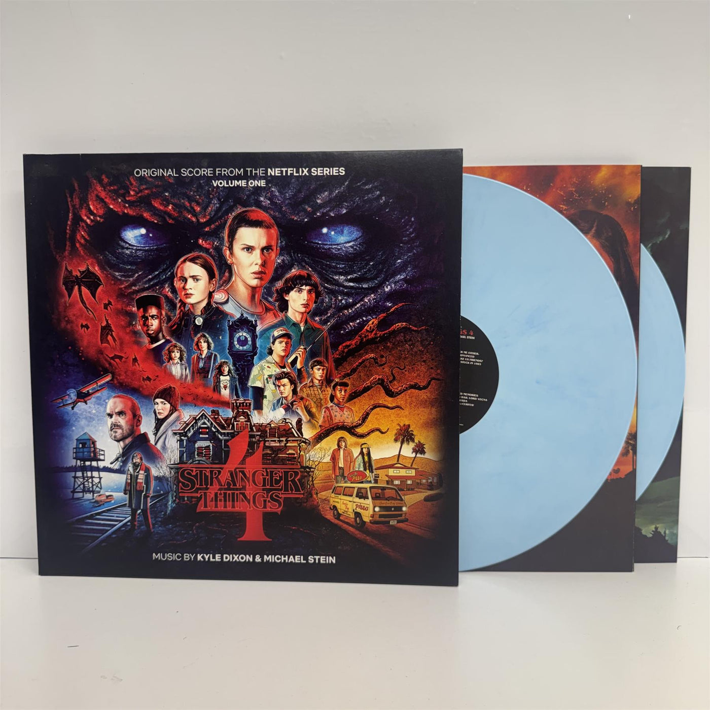 Stranger Things 4 (Original Score From The Netflix Series - Volume One) - Kyle Dixon & Michael Stein 2x Ice Blue Marble Vinyl LP