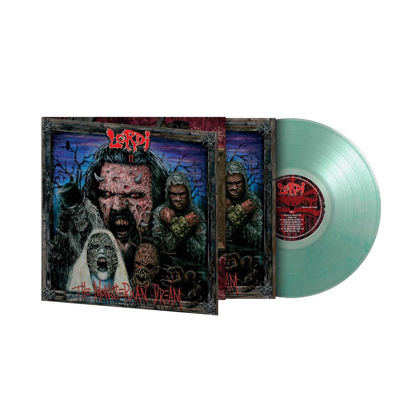 Lordi - Monsterican Dream Limited Edition 180G Crystal Clear & Translucent Green Marbled Vinyl LP Reissue