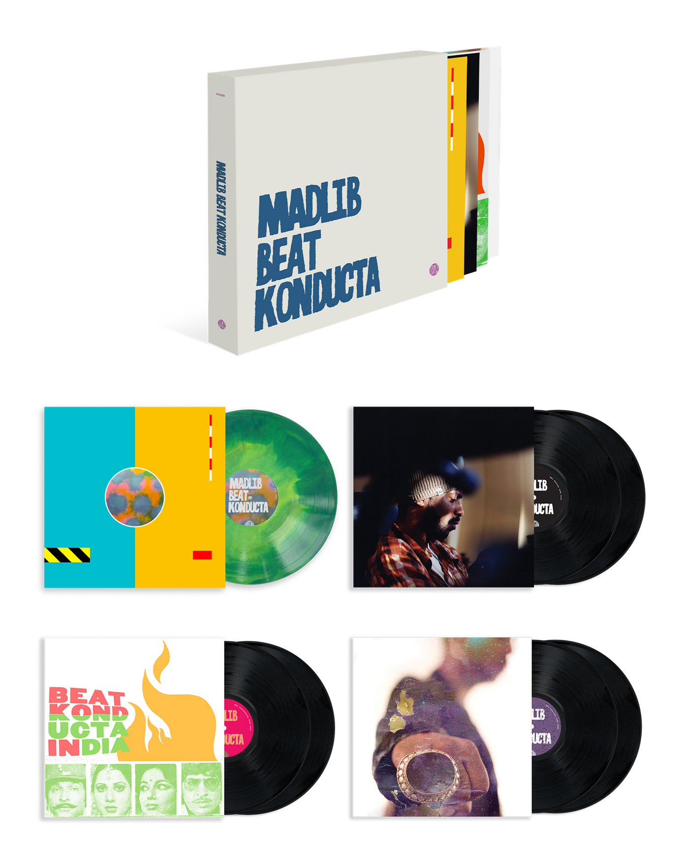 Madlib - Beat Konducta 7x "Northern Lights" Green / Black Vinyl LP Box Set