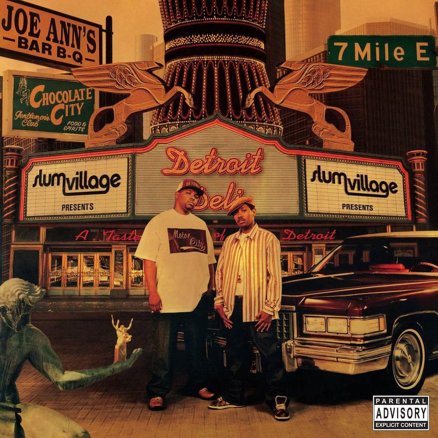 Slum Village - Detroit Deli (A Taste Of Detroit) RSD 2024 Clear, Orange & Green Splatter Vinyl LP