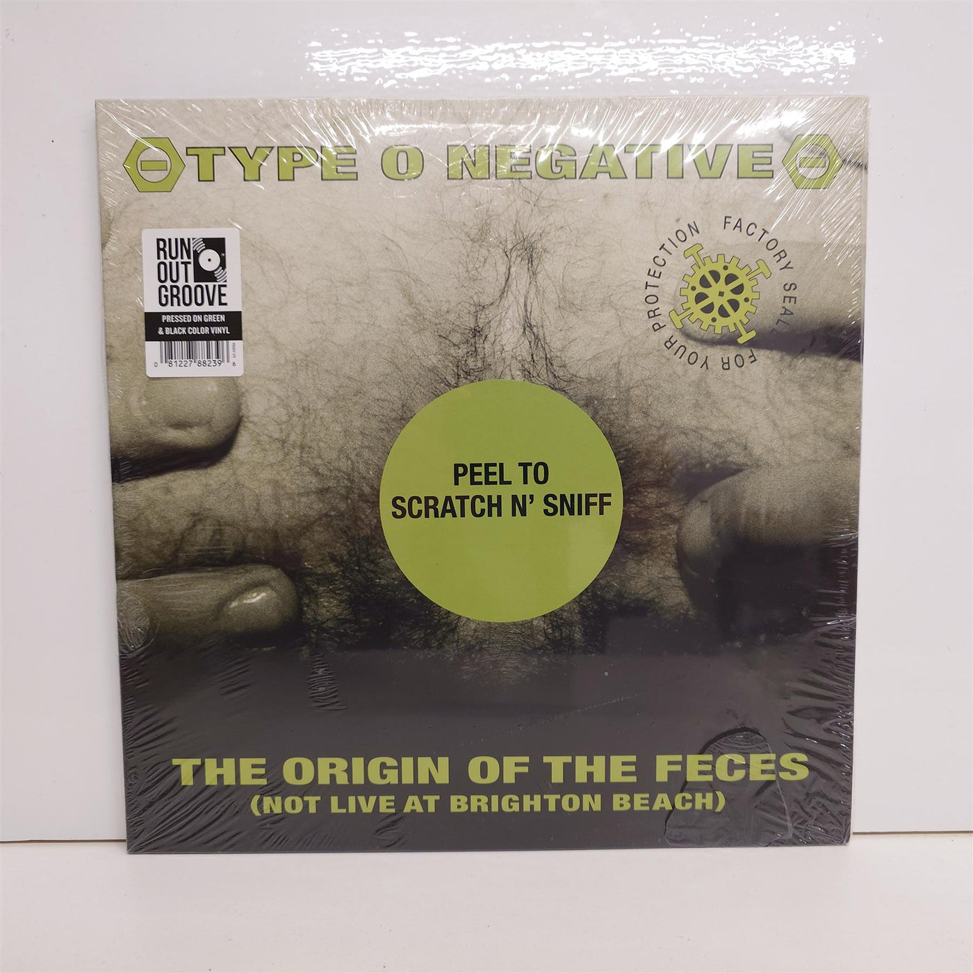 Type O Negative - The Origin Of The Feces (Not Live At Brighton Beach) 2x Green With Black Marble Vinyl LP