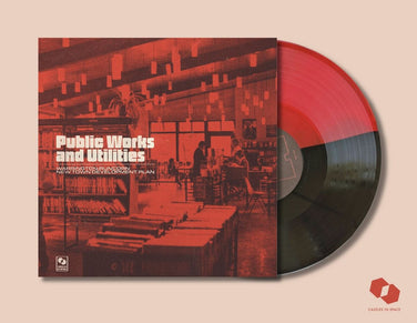 Warrington-Runcorn New Town Development Plan - Public Works and Utilities Clear Red & Black Half & Half LP