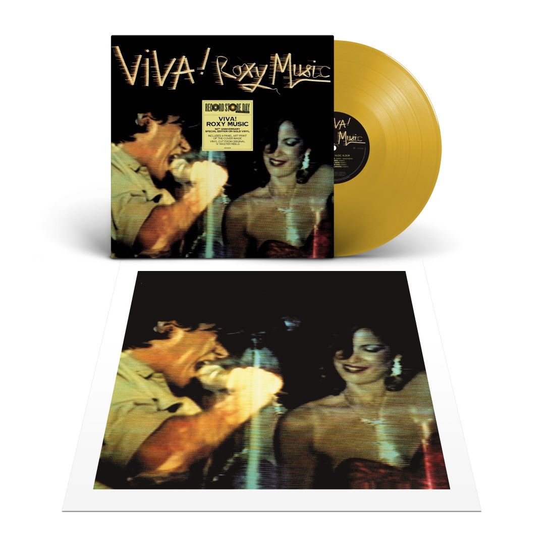 Roxy Music - Viva! Roxy Music – The Live Roxy Music Album RSD 2026 Gold Vinyl LP Reissue