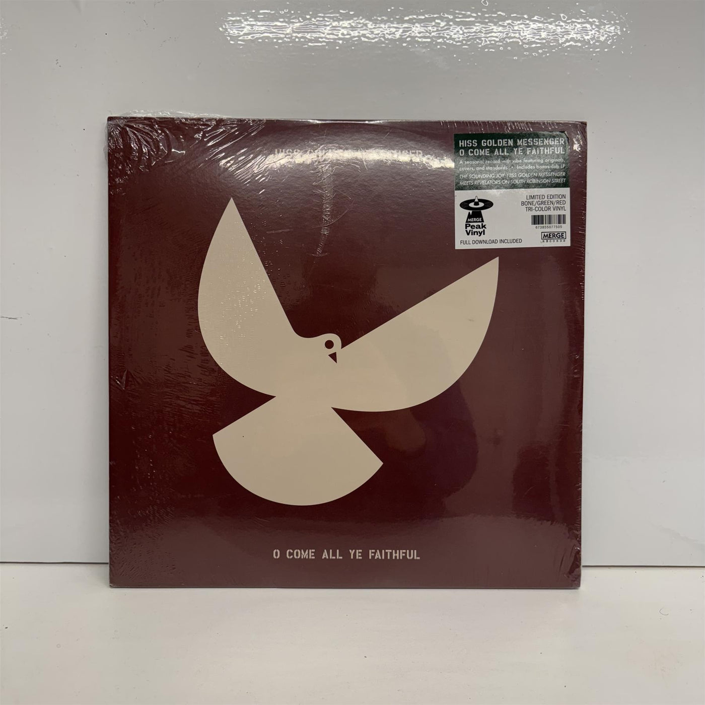 Hiss Golden Messenger - O Come All Ye Faithful  Bone/Green/Red tri-color Vinyl LP