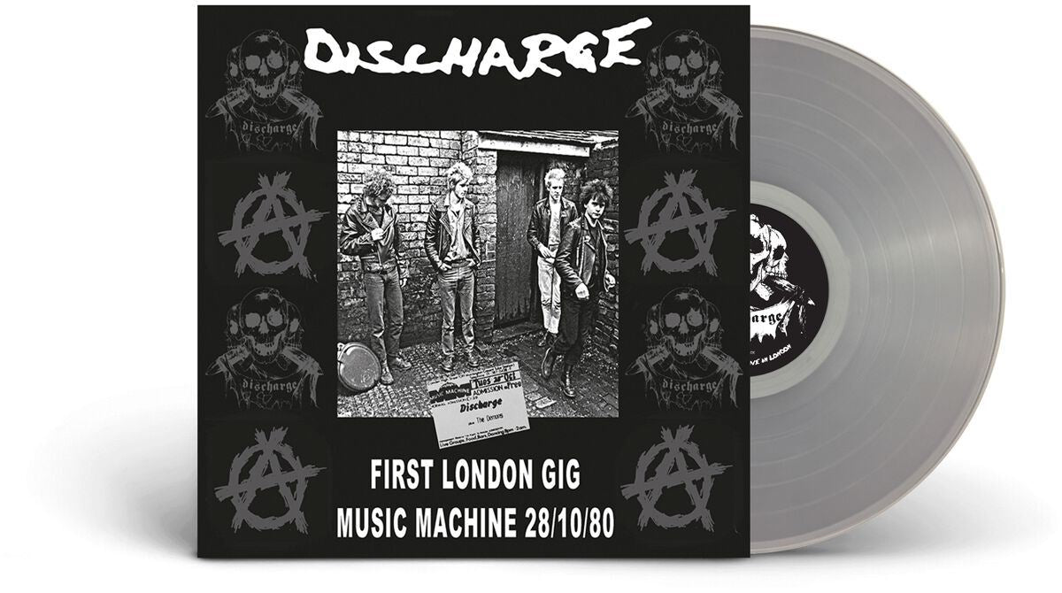 Discharge - Live At The Music Machine 1980 Clear Vinyl LP