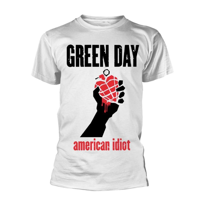 Green Day - American Idiot Heart (White) T-Shirt