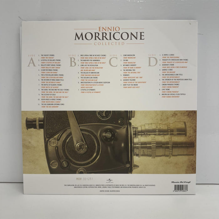 Ennio Morricone Collected - Ennio Morricone Limited Edition 2x 180G Gold Vinyl LP