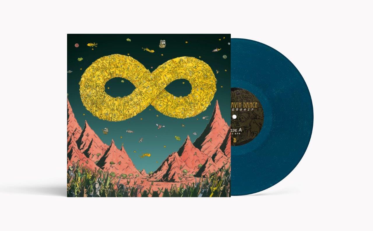 Dance Gavin Dance - Mothership 10 Year Anniversary Edition Sea Blue Glitter Vinyl LP Reissue