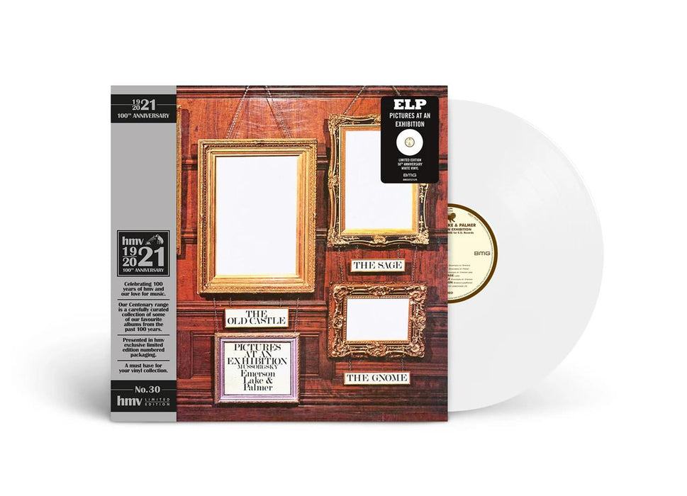 Emerson, Lake & Palmer - Pictures At An Exhibition 50th Anniversary Edition White Vinyl LP