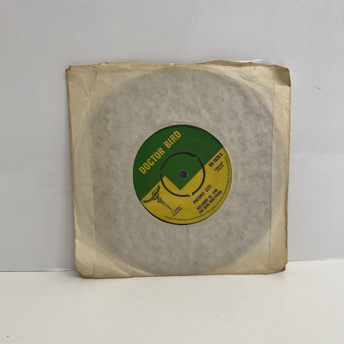 Rolando Al And The Soul Brothers - Pheonix City / Men Alone 7" Vinyl Single