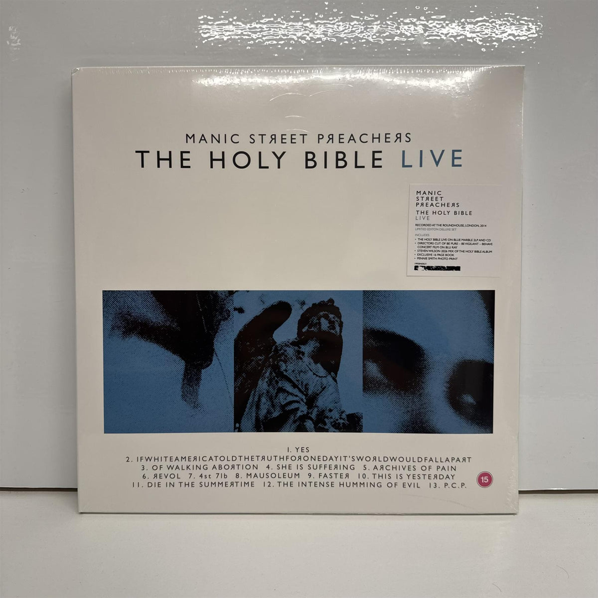 Manic Street Preachers - The Holy Bible Live 2x Blue Marble Vinyl LP + 2CD + Blu-ray