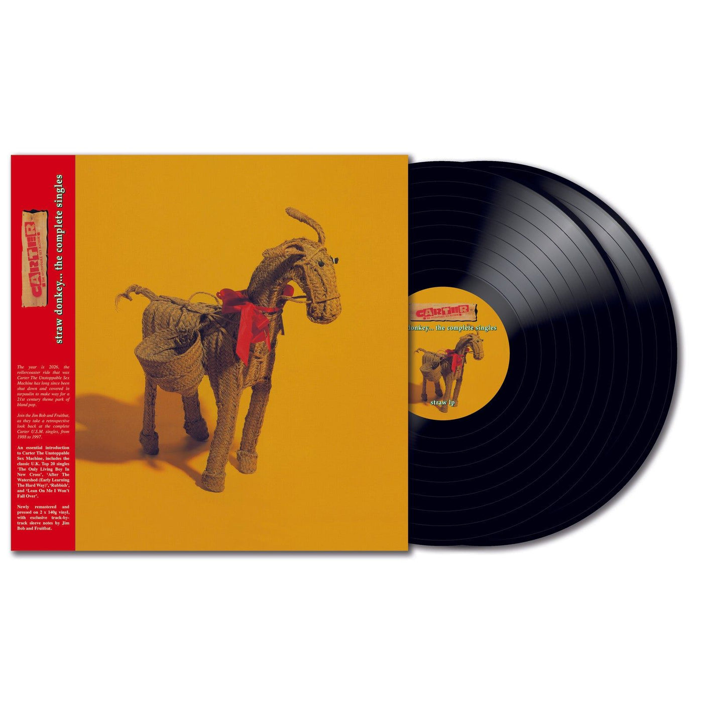 Carter The Unstoppable Sex Machine - Straw Donkey: The Complete Singles 2x Vinyl LP Reissue