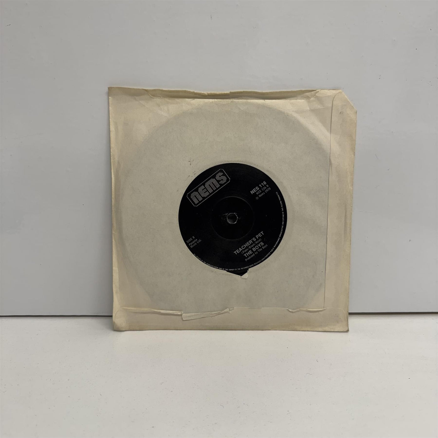 The Boys - Brickfield Nights / Teacher's Pet 7" Vinyl Single