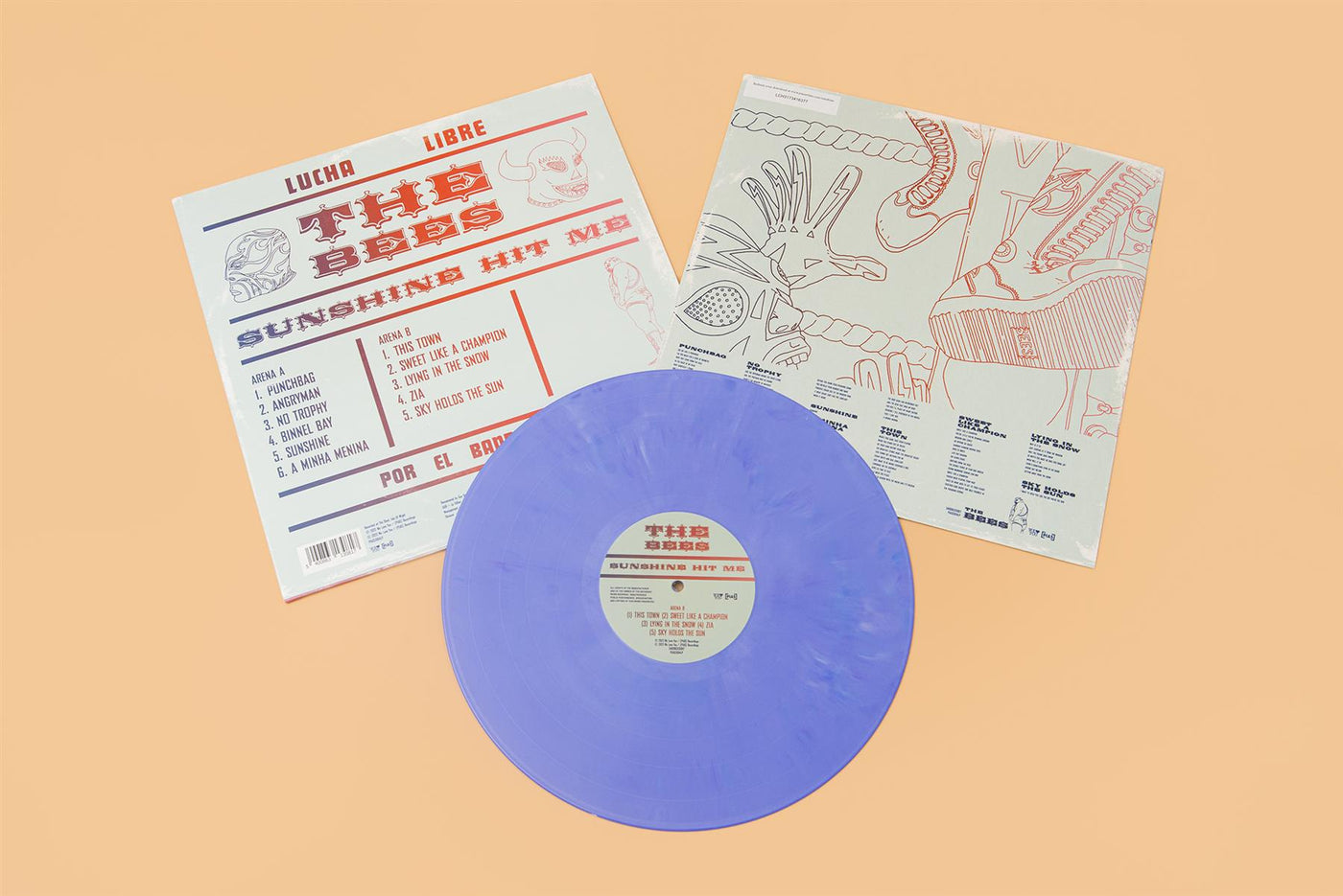 The Bees - Sunshine Hit Me 'Mask' Blue Colour Vinyl LP