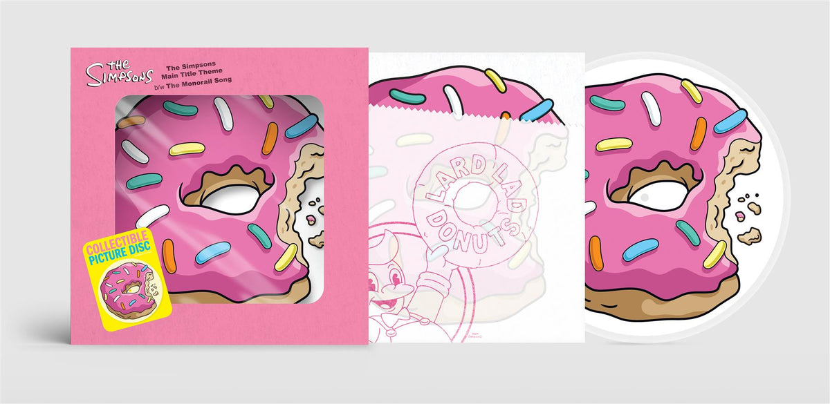 The Simpsons - V/A 10" Donut Picture Disc Vinyl Single