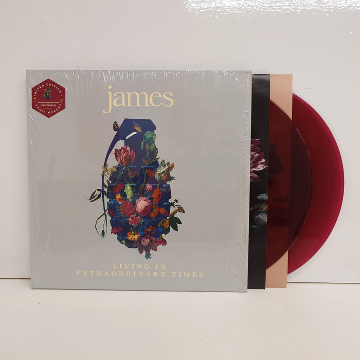 James - Living In Extraordinary Times  Limited Edition 2x Magenta Vinyl LP