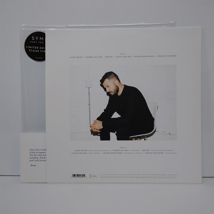 SYML - Hurt For Me Limited Edition 12" Clear Vinyl EP