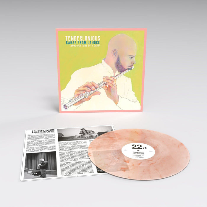 Tenderlonious - Ragas From Lahore - Improvisations With Jaubi Pale Transparent Pink Marbled Vinyl LP Reissue