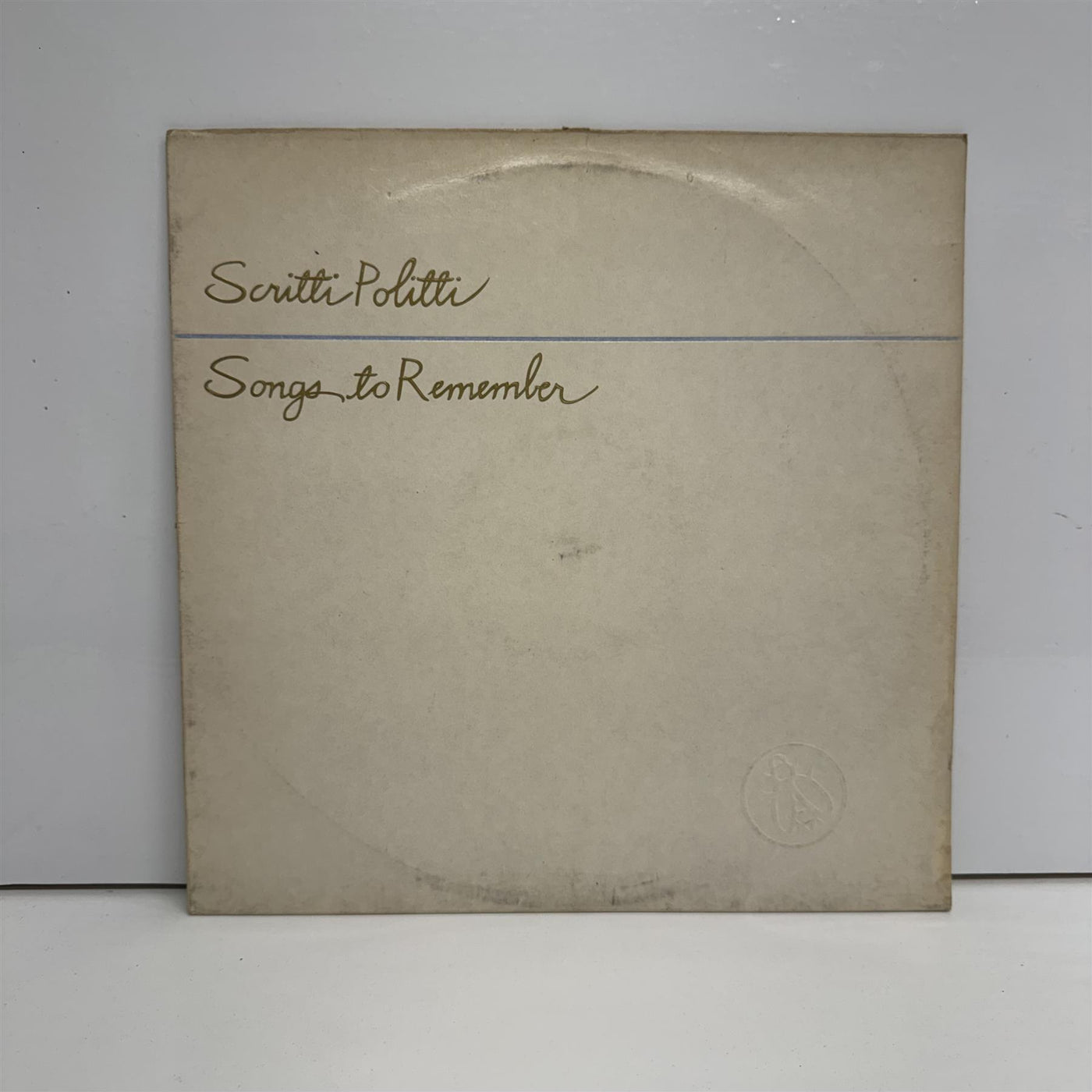 Scritti Politti - Songs To Remember Vinyl LP