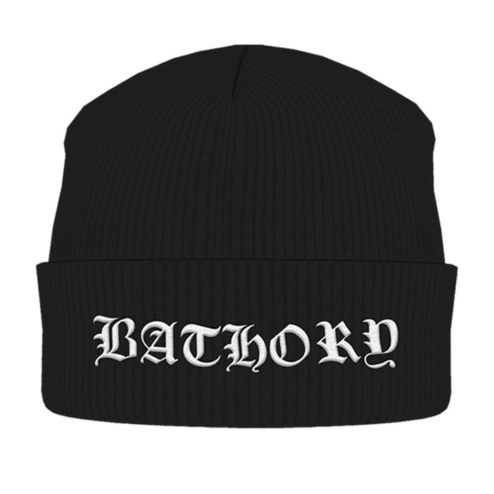 Bathory - White Logo Beanie