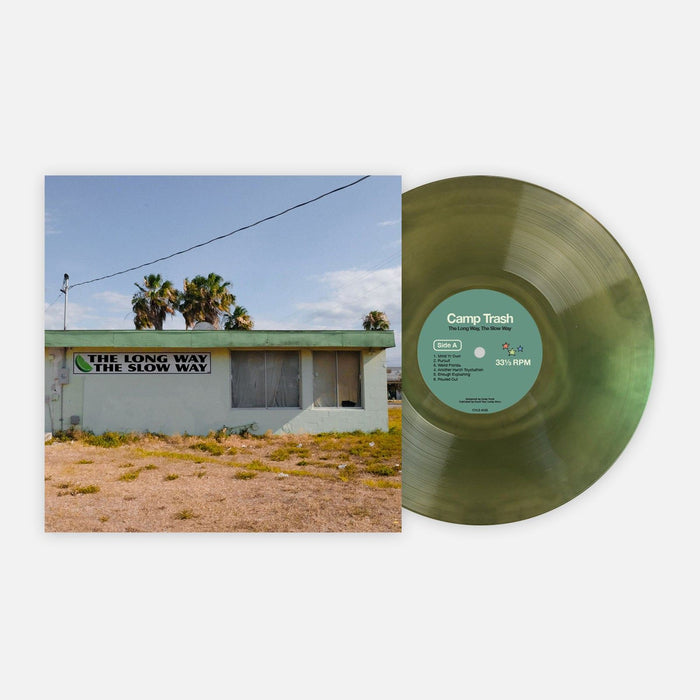 Camp Trash - The Long Way, The Slow Way VMP Swamp Green In Milky Clear Vinyl LP