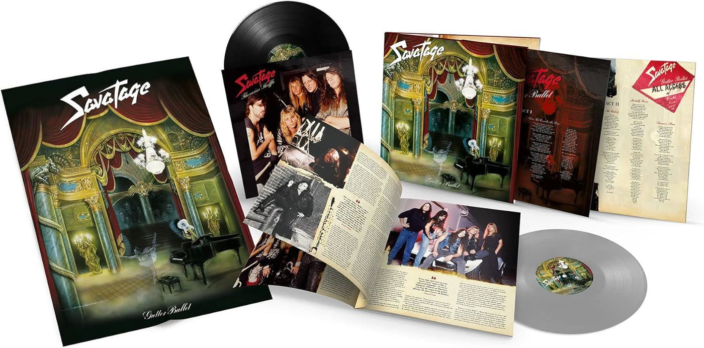 Savatage - Gutter Ballet Limited Silver Vinyl LP Reissue + 10" Single