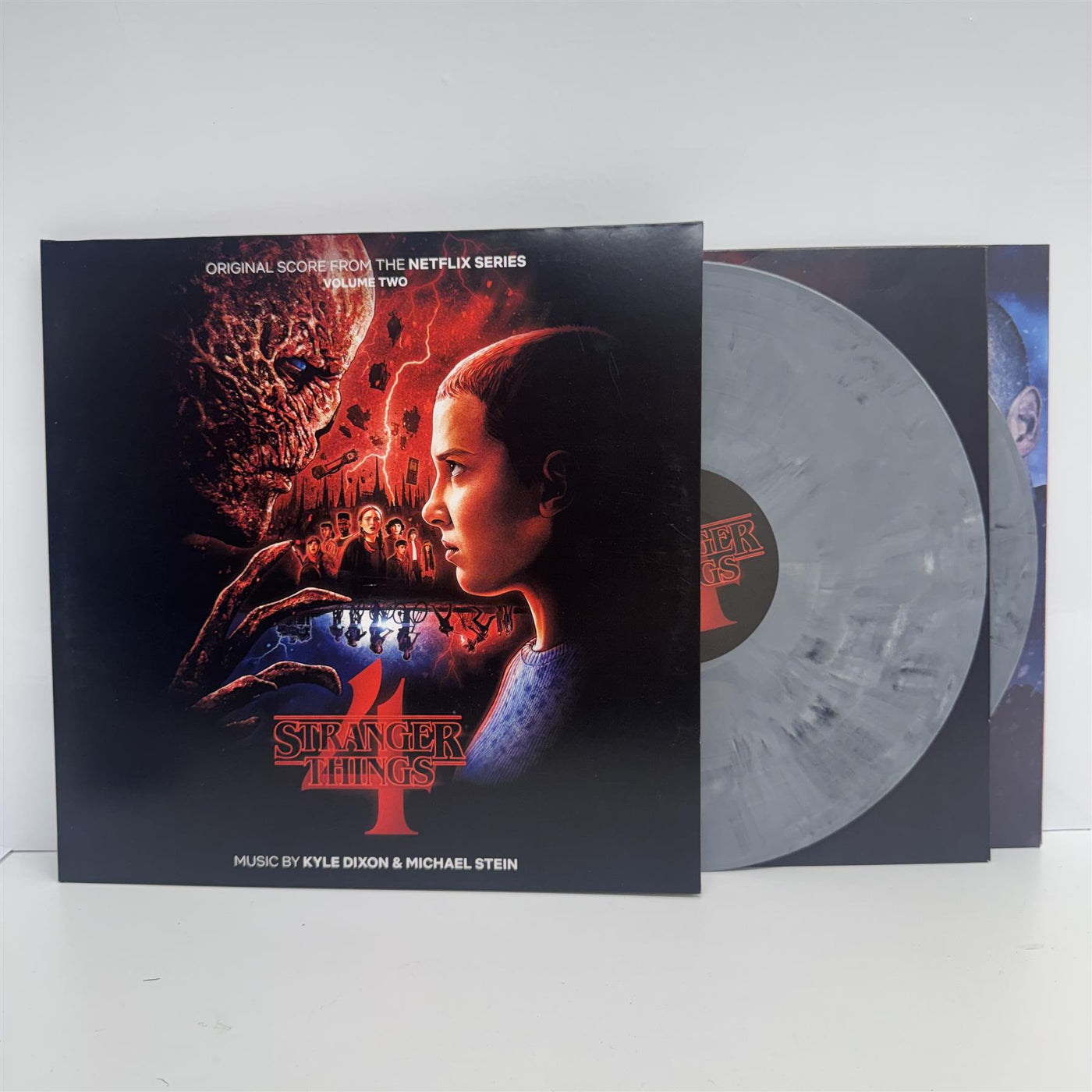 Stranger Things 4 (Original Score From The Netflix Series - Volume Two) - Kyle Dixon & Michael Stein 2x Gray with Black & White Marbling Vinyl LP