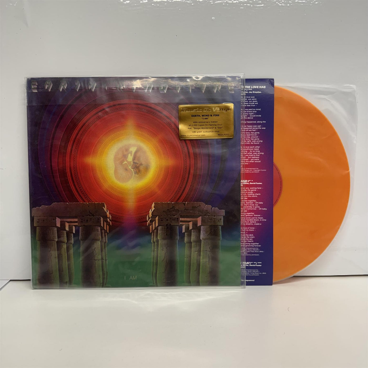 Earth, Wind & Fire - I Am Limited Numbered Flame Orange Vinyl LP