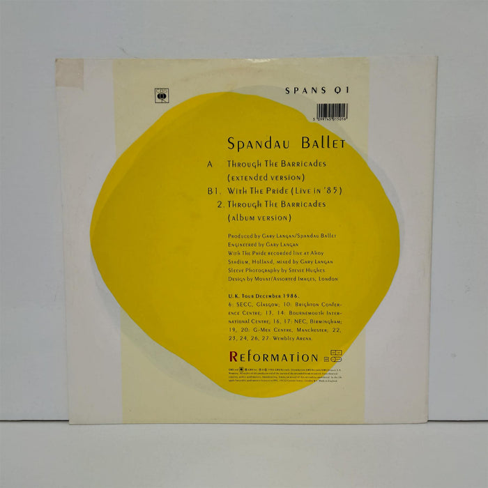 Spandau Ballet - Through The Barricades (Extended Version) 12" Vinyl Single