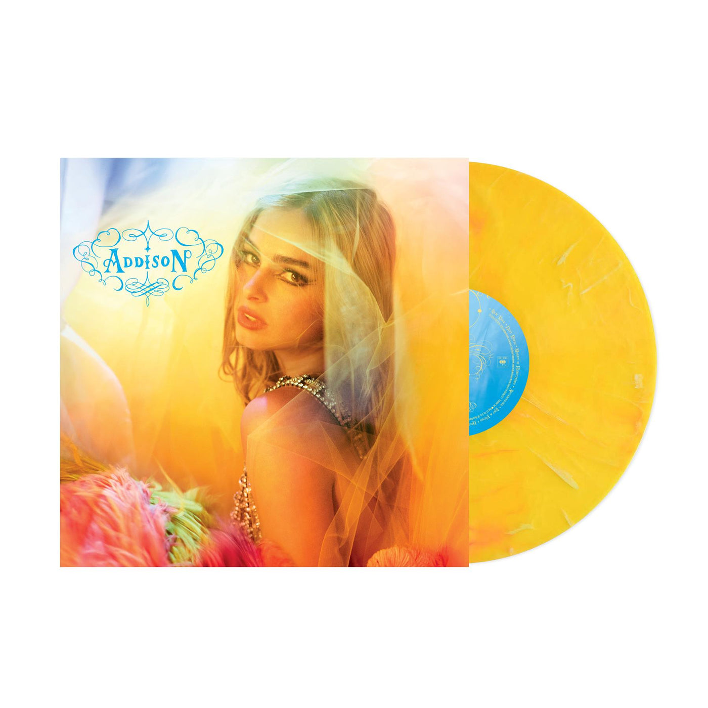 Addison Rae - Addison Yellow Marbled Vinyl LP