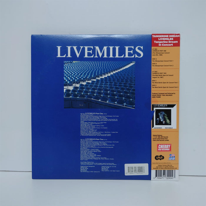 Tangerine Dream - Livemiles (Tangerine Dream In Concert) 2x Translucent Blue Vinyl LP