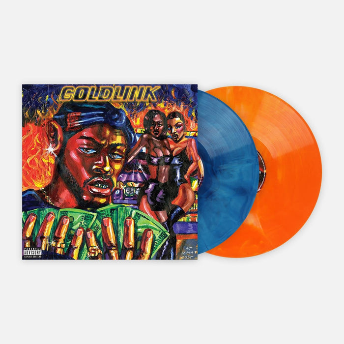 GoldLink - At What Cost 2x Blue Galaxy / Orange Galaxy Vinyl LP Reissue