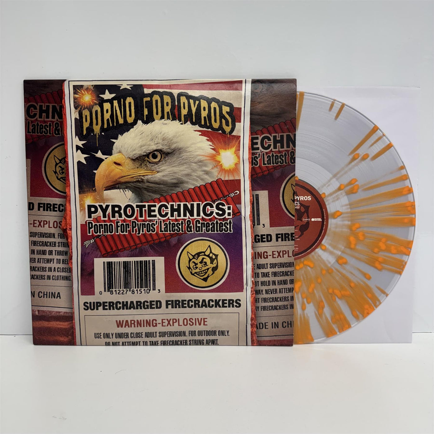 Porno For Pyros - Pyrotechnics: Porno For Pyros' Latest & Greatest Limited Edition Clear with Orange Splatter Vinyl LP
