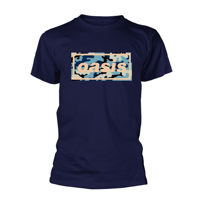 Oasis - Camo Logo (Navy) T-Shirt
